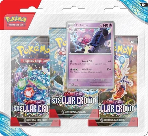 Stellar Crown - Tinkaton 3-Pack Blister - Pokemon kort